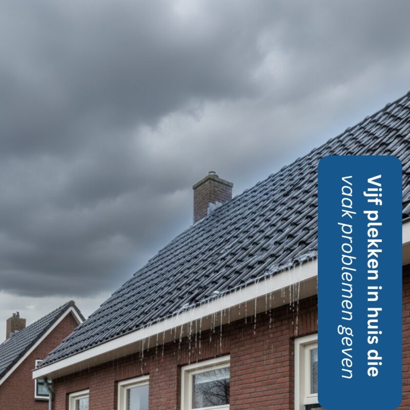 vijf plekken in huis die vaak problemen geven